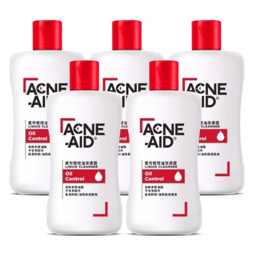 Acne-Aid愛可妮 控油潔膚露 100ml 5入組